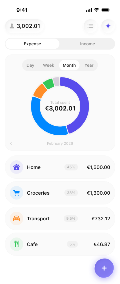 Usavvy app — spending overview